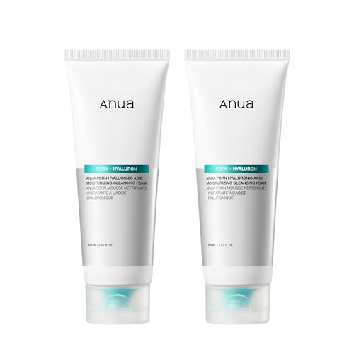 Anua PDRN Hyaluronic Acid Moisturizing Cleansing Foam, 5.07 fl oz | Daily Gentle Face Wash for Dry Skin, Salmon DNA Hydrating & Soft Facial Cleanser, Barrier Repair & Glow Glass Skin