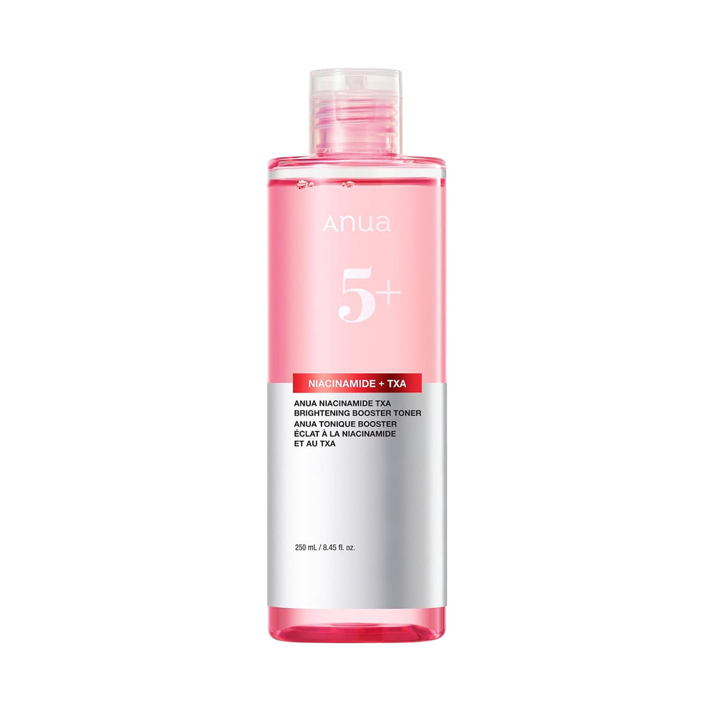 Anua Niacinamide Tranexamic Acid Brightening Booster Toner, 8.45 fl oz | Lightweight Pink Essence Toner for Dark Spot Care, Glow & Skin Clarity, Korean Skincare
