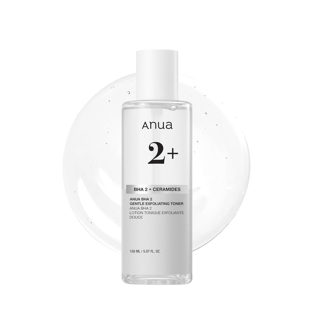 Anua BHA 2 Gentle Exfoliating Toner with Salicylic Acid, 5.07 fl.oz | Daily Facial Toner for Pore Care and Smooth Skin, Lightweight Texture with BHA & 6 Ceramides, for Sensitive Skin