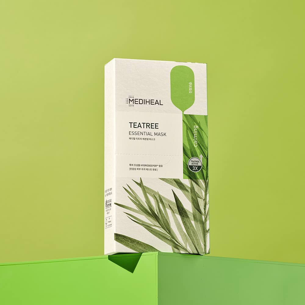 Mediheal Best Korean Hyaluronate Watermide Essential Face Mask - Hydrating and Moisturizing Sheet Masks With Hyalu Active 3x For All Skin Types (10 Count)