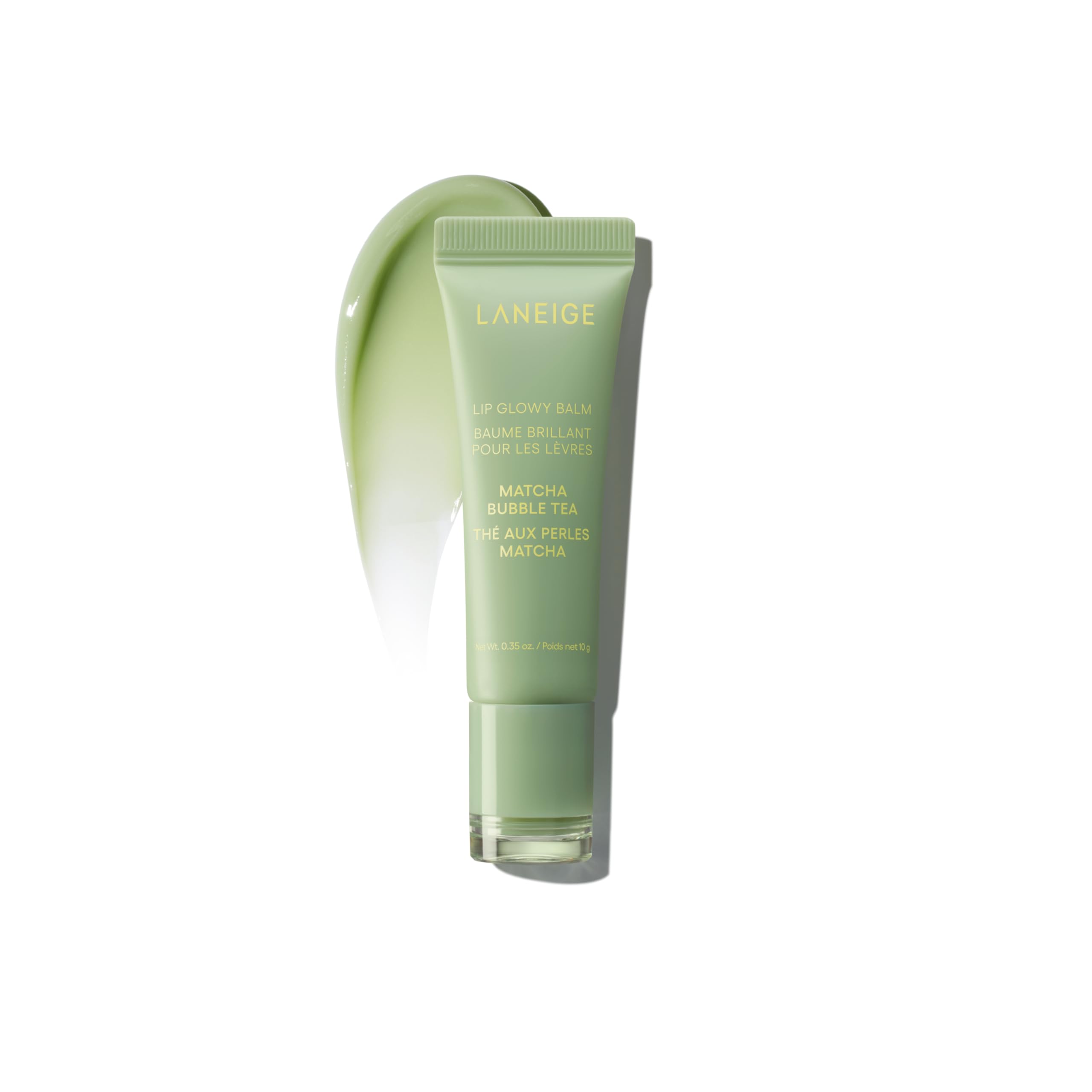 LANEIGE Lip Glowy Balm: Sheer Tinted Lip Treatment Balm Tube with Shea & Murumuru Butters for Hydrating, Moisturizing, Glossy, Non-Sticky Shine, Berry | Korean Skin Care, Matcha Bubble Tea