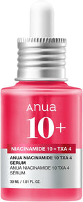 Anua Niacinamide 10 + TXA 4 Serum, Korean Skincare, 1.01 fl.oz | Dark Spot Care, Hyaluronic Acid, Tranexamic Acid, Lightweight & Hydrating All-in-One Daily Facial Serum for Glass Skin