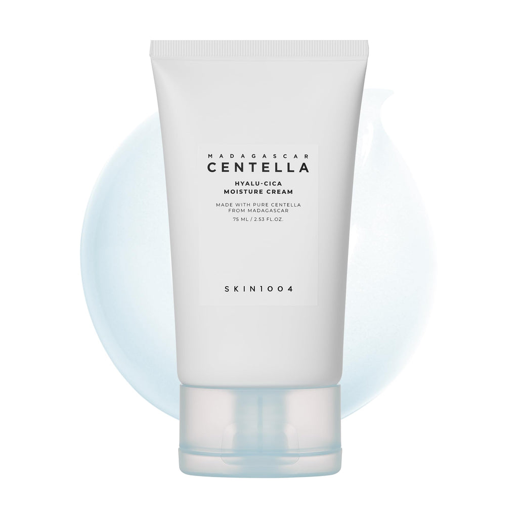 SKIN1004 Hyalu-Cica Moisture Cream, Face Moisturizer with Hyaluronic Acid, Centella Cream for Deep Hydration, Lightweight Nourishing Gel Moisturizer for Face, Korean Skin Care, 2.53 fl oz / 75ml