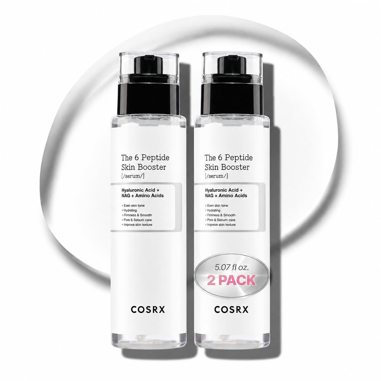 COSRX 6X Peptide Collagen Skin Booster Toner Serum for Dull Skin, 5.07 oz | Preps Skin with Copper Peptides, GHK-Cu for Uneven Skin Texture, Skin Renewal Boosting Facial Essence, Korean Skin Care