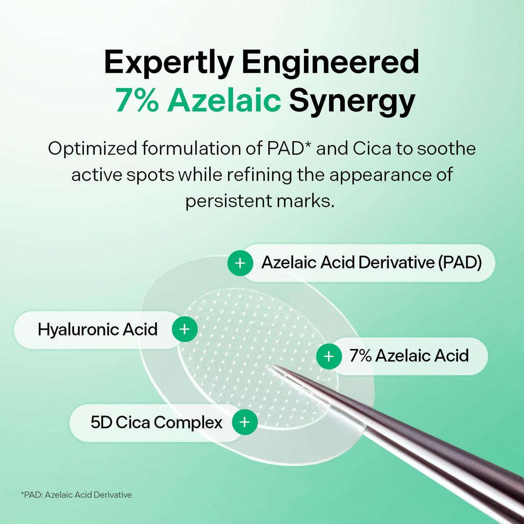 Torriden BALANCEFUL Azelaic Acid Micropoint Spot Patch (12 patches) | Blemish Care with Micropoints & 5D Cica | Redness & Post-Blemish Marks care | Korean Skincare