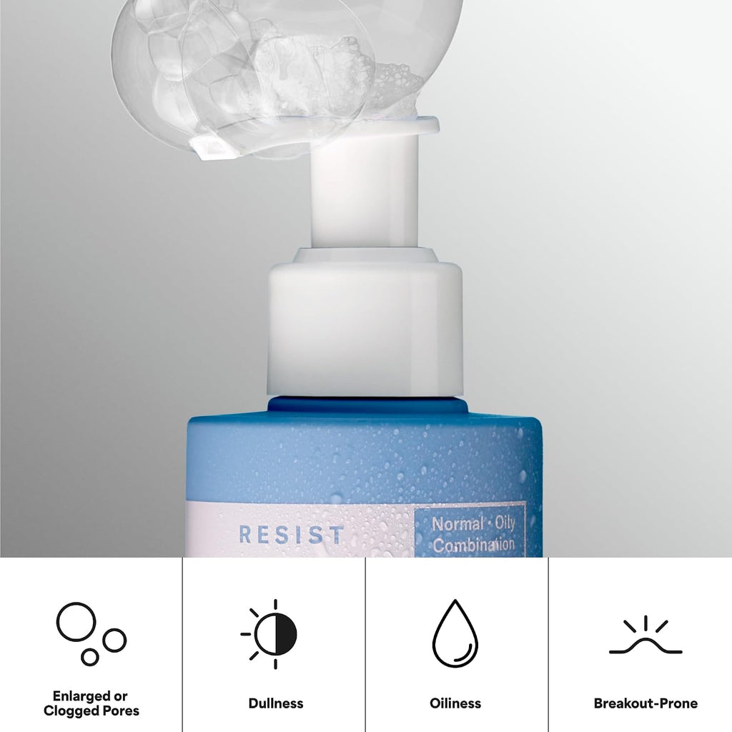 Paula's Choice RESIST Perfectly Balanced Foaming Facial Cleanser | Anti-Aging Face Wash with Hyaluronic Acid & Aloe for Large Pores & Oily Skin, Fragrance-Free