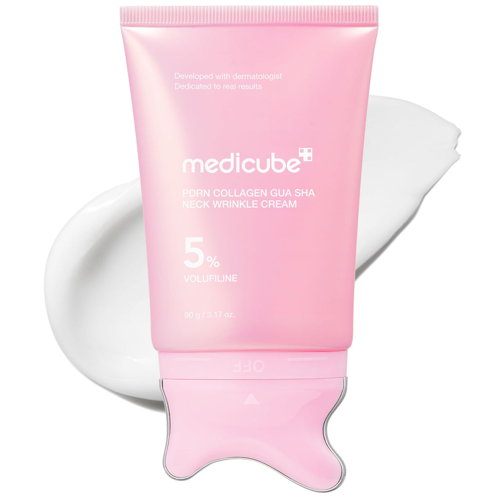 medicube PDRN Collagen Gua Sha Neck Wrinkle Cream - Firming, Contour Care