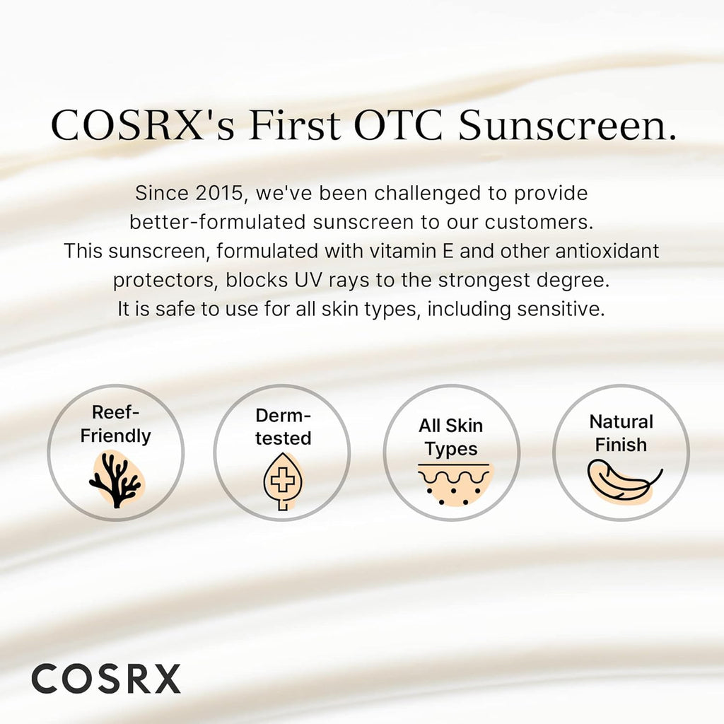 COSRX Airy-Light Clear Sunscreen Stick with Vitamin E&C, SPF 50, 0.67 oz | Korean Suncreen Stick Suncare Sunblock, Lightweight, No White Cast, Water resistant, Oil Control Matte Sunscreen for Face