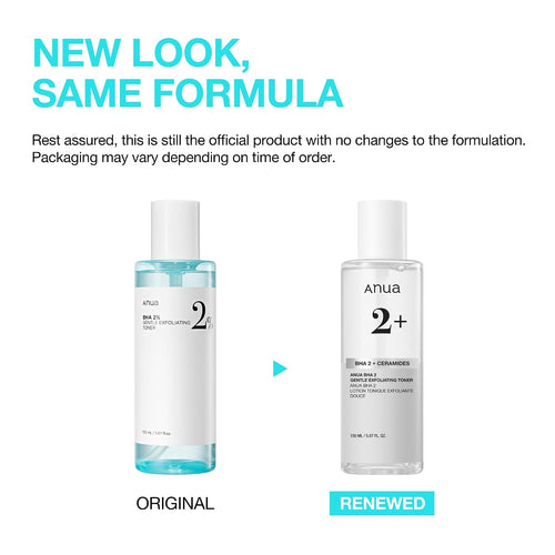Anua BHA 2 Gentle Exfoliating Toner with Salicylic Acid, 5.07 fl.oz | Daily Facial Toner for Pore Care and Smooth Skin, Lightweight Texture with BHA & 6 Ceramides, for Sensitive Skin