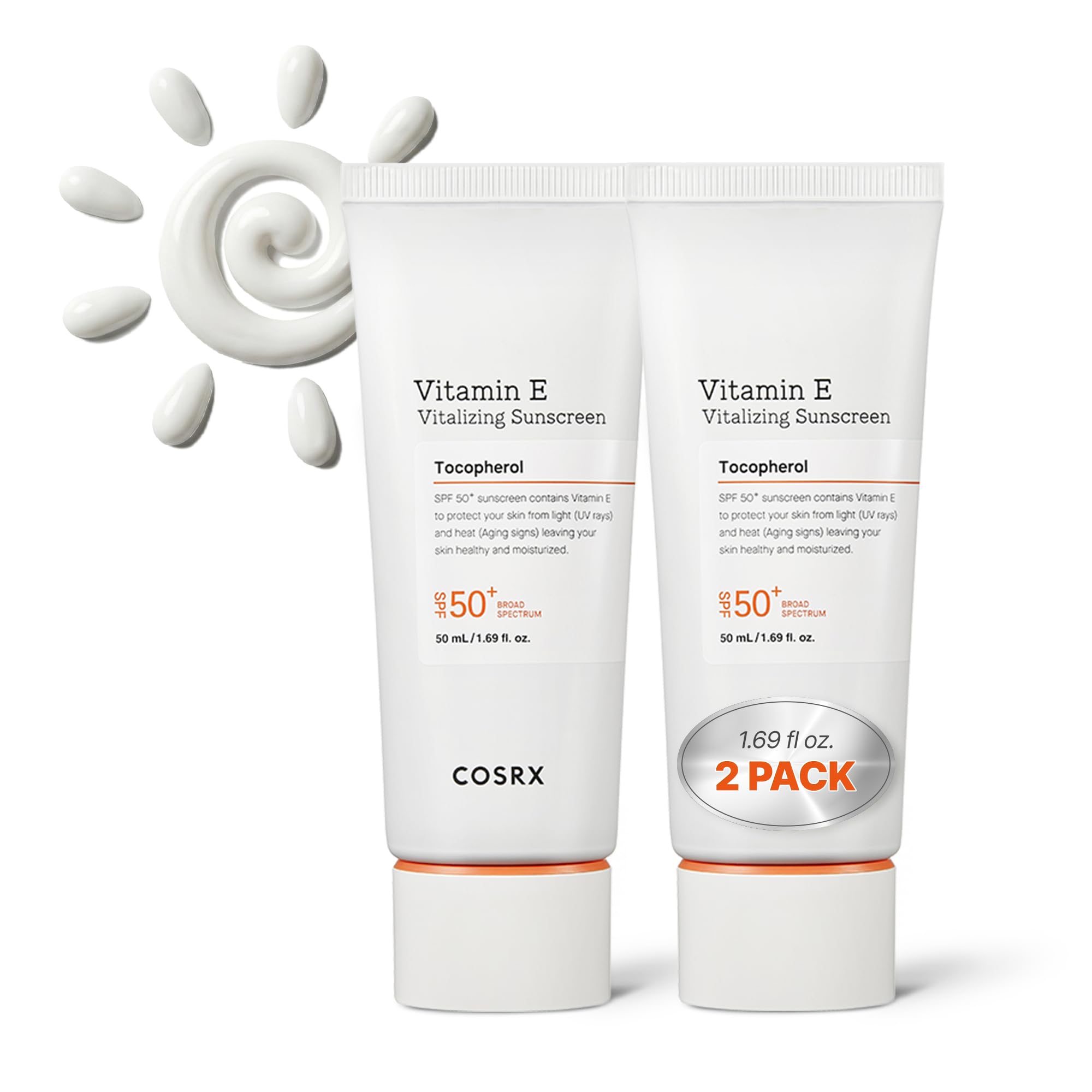 COSRX Airy-Light Clear Sunscreen Stick with Vitamin E&C, SPF 50, 0.67 oz | Korean Suncreen Stick Suncare Sunblock, Lightweight, No White Cast, Water resistant, Oil Control Matte Sunscreen for Face