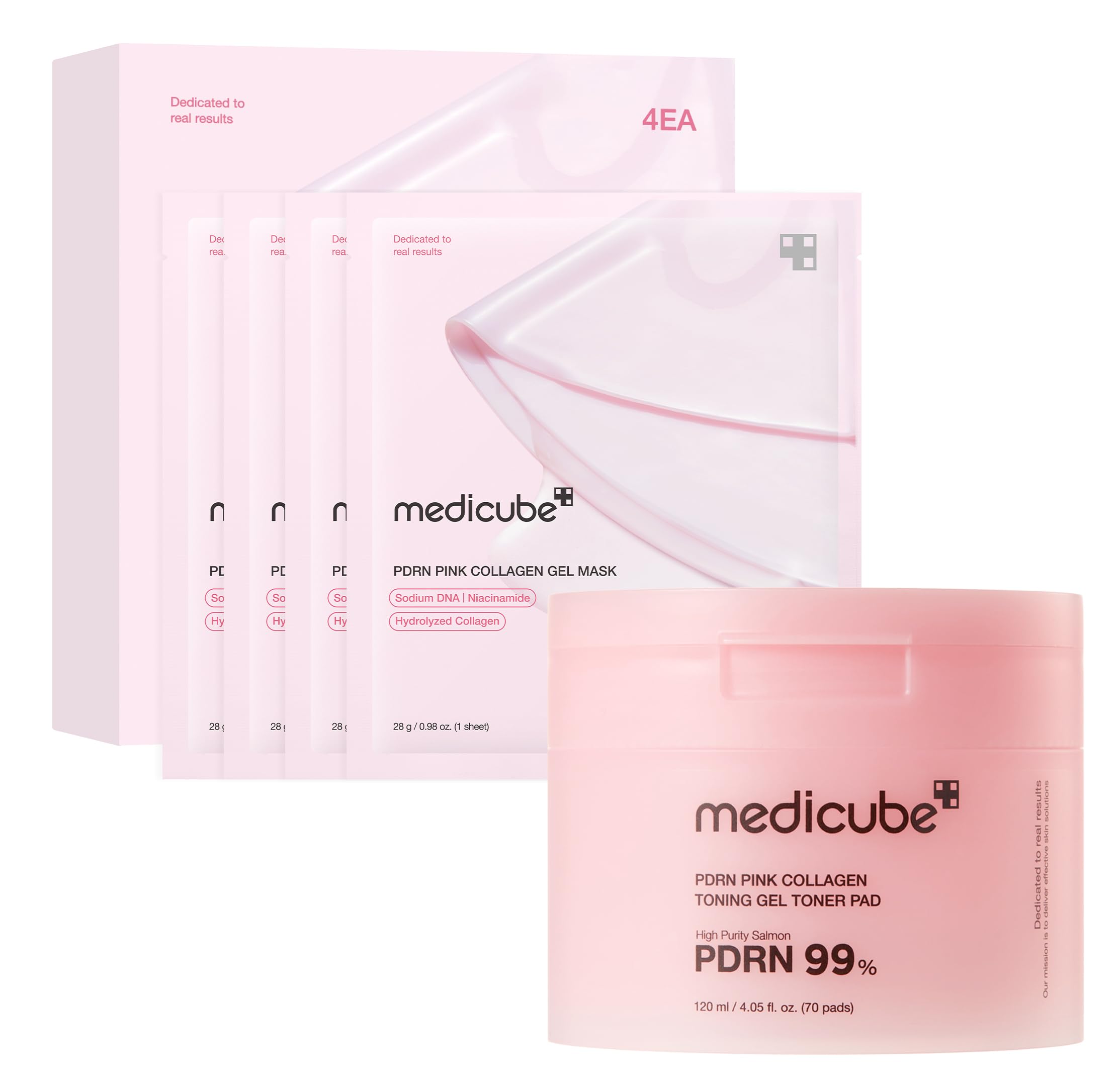 medicube PDRN Jelly Duo - PDRN Collagen Gel Mask and Gel Toner Pad
