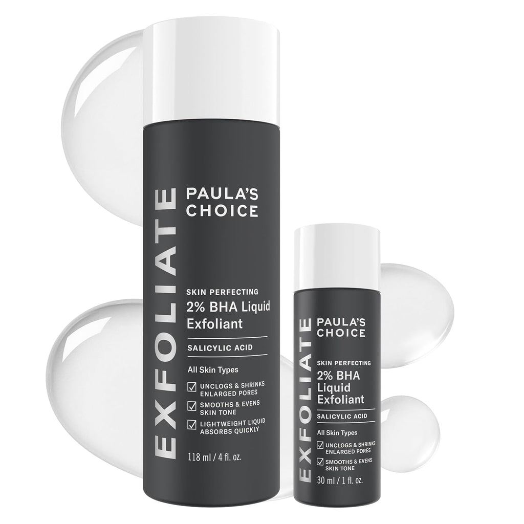 Paula's Choice SKIN PERFECTING 2% BHA Liquid Exfoliant | Gentle Salicylic Acid Facial Exfoliator for Blackheads, Enlarged Pores, Wrinkles & Fine Lines