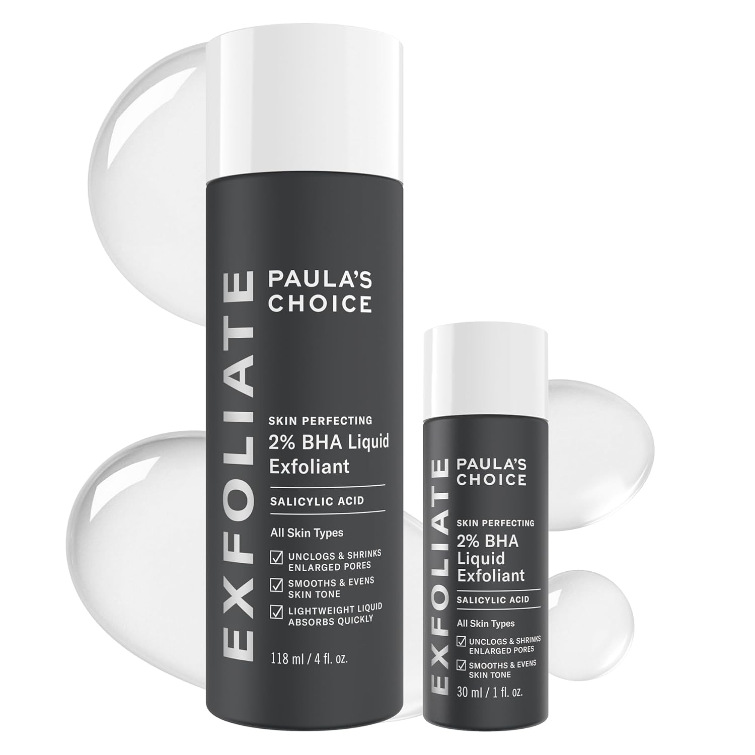 Paula's Choice SKIN PERFECTING 2% BHA Liquid Exfoliant | Gentle Salicylic Acid Facial Exfoliator for Blackheads, Enlarged Pores, Wrinkles & Fine Lines