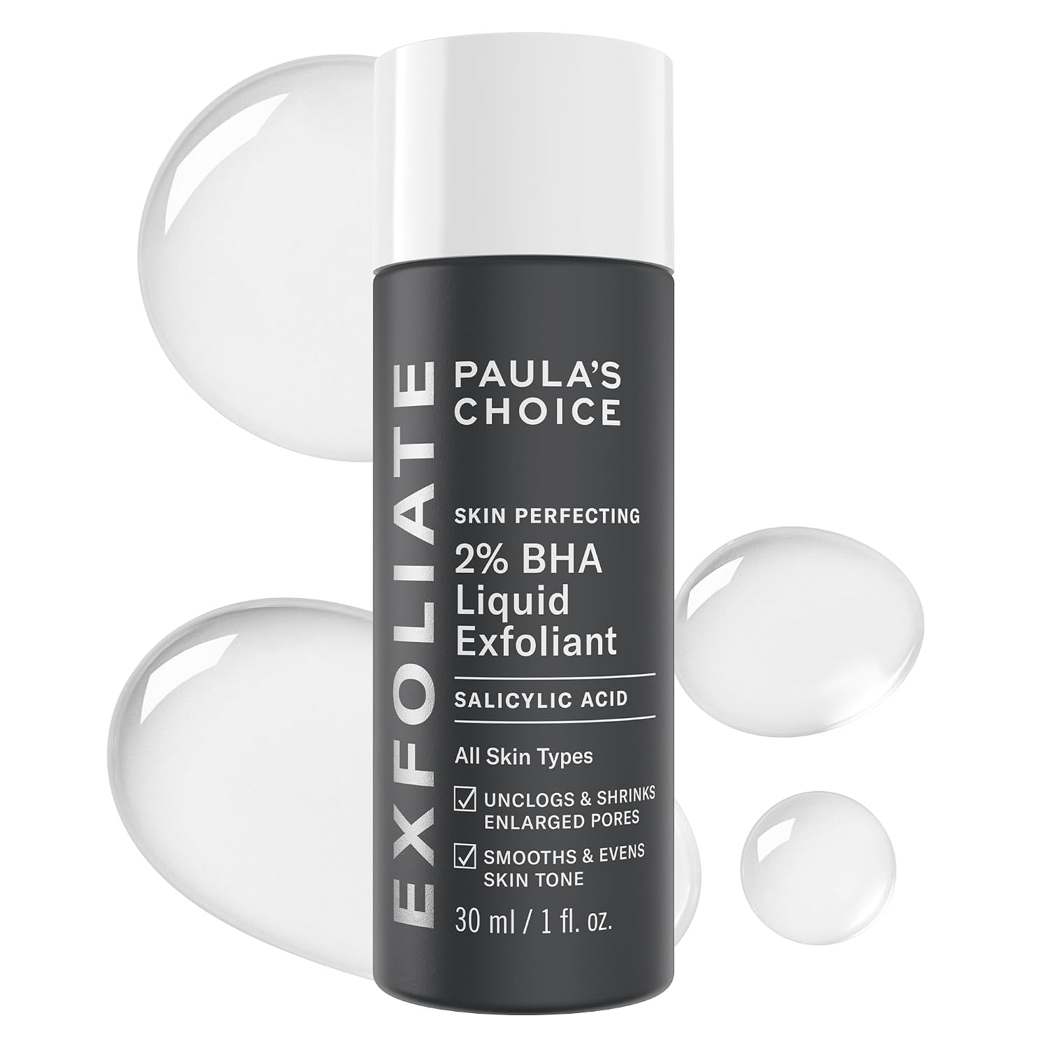 Paula's Choice SKIN PERFECTING 2% BHA Liquid Exfoliant | Gentle Salicylic Acid Facial Exfoliator for Blackheads, Enlarged Pores, Wrinkles & Fine Lines