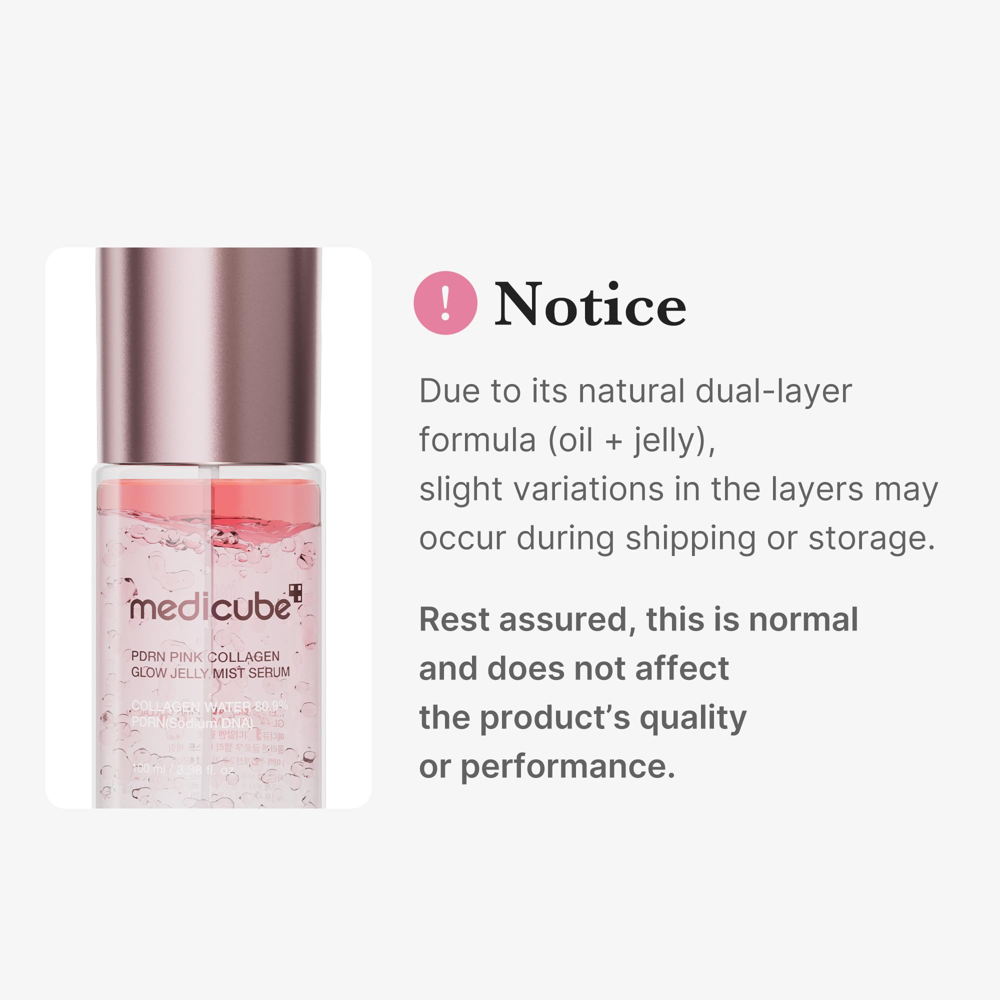 medicube Jelly Mist Serum with Pink PDRN Collagen, 2.02 fl.oz