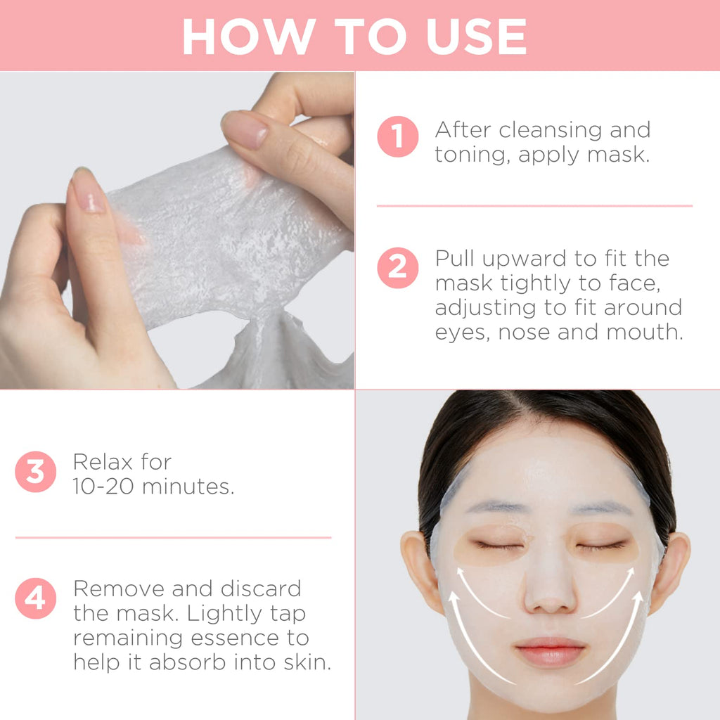 Mediheal Best Korean Hyaluronate Watermide Essential Face Mask - Hydrating and Moisturizing Sheet Masks With Hyalu Active 3x For All Skin Types (10 Count)