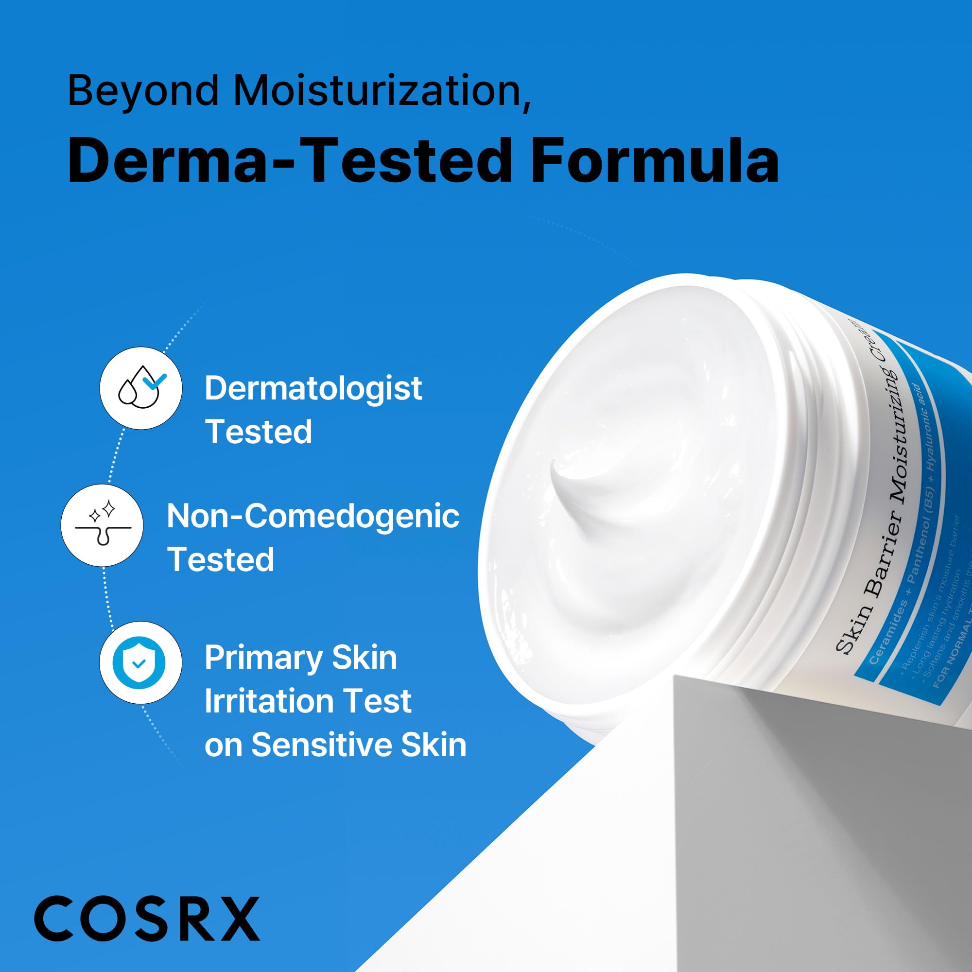 COSRX 7X Ceramide Moisturizer for Face, Barrier Repair Face Cream, 2.7oz | Family Face Moisturizer for Dry & Sensitive Skin, Korean Face Moisturizer, Korean Skin Care