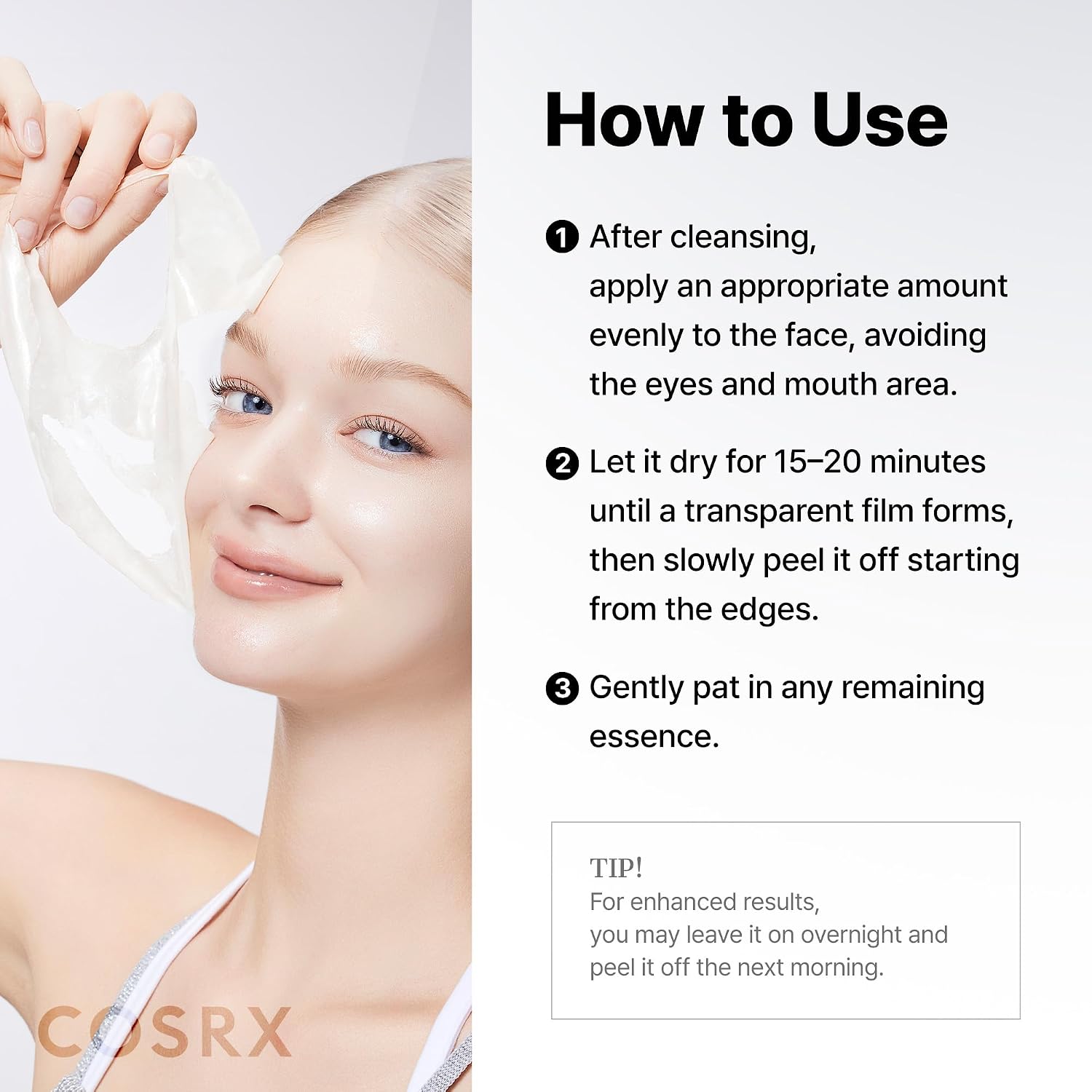 COSRX PDRN Exosome Overnight Face Mask, Korean Glass Skin Glow, 1.69 fl oz | +123% Hydration, Instant Glow, Glass Skin Finish, Elasticity & Firmness, PDRN Exosome Overnight Face Mask, Korean Skin Care
