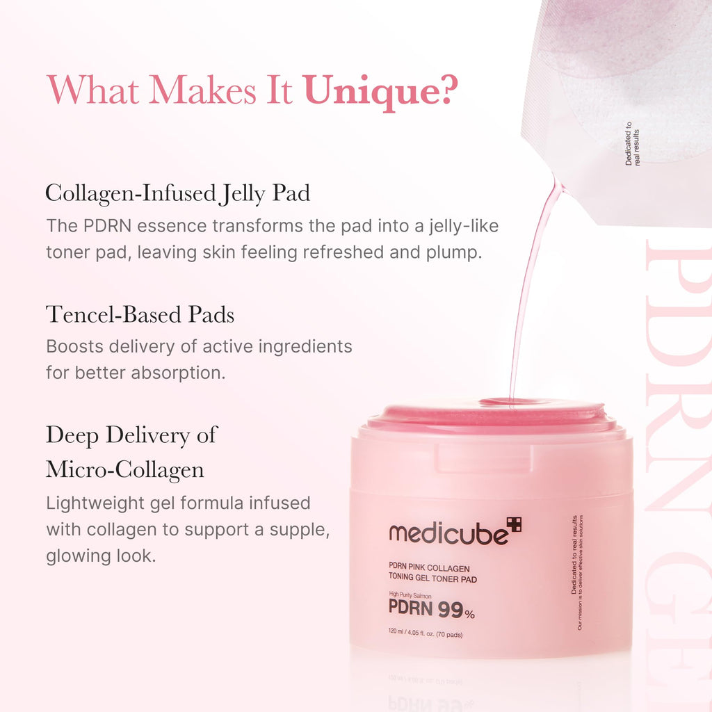 medicube PDRN Jelly Duo - PDRN Collagen Gel Mask and Gel Toner Pad