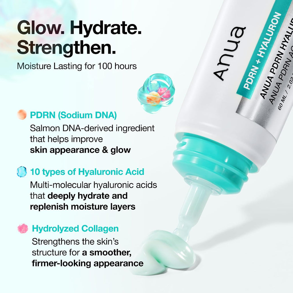 ANUA Viral Face Cream Duo | PDRN Hyaluronic Acid 100 Moisturizing Cream & Collagen Retinol Refining Gua Sha Cream, Hydrating Care Set, Korean Skincare