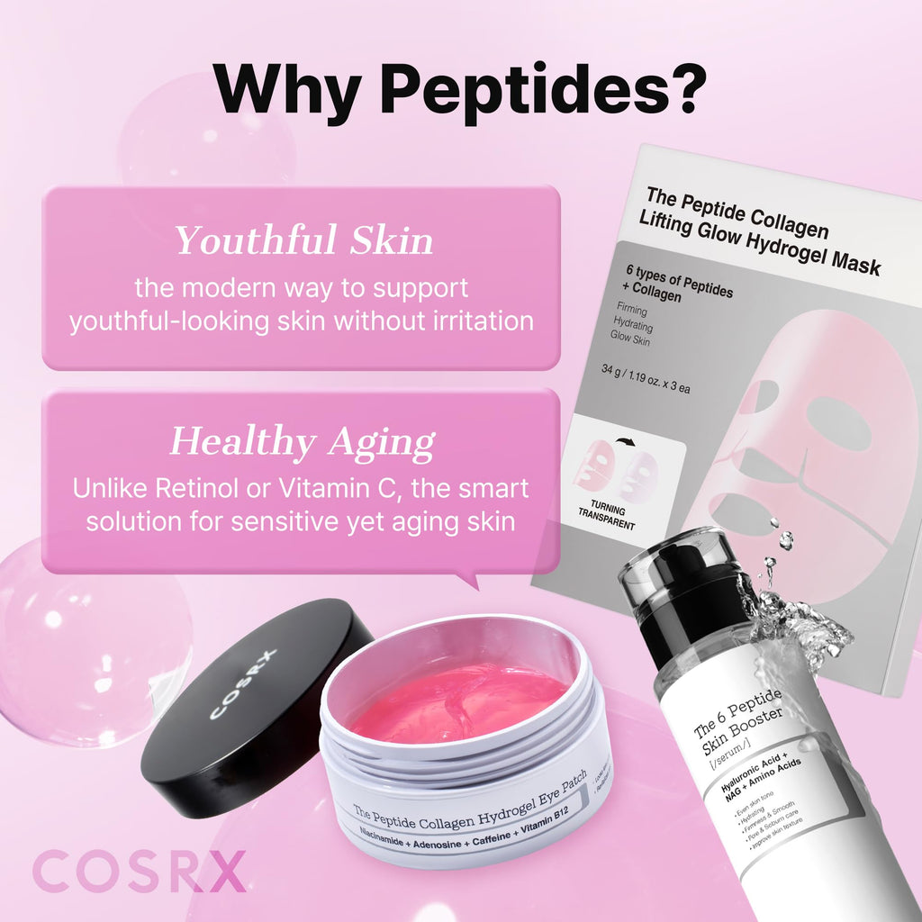 COSRX 6X Peptide Collagen Skin Booster Toner Serum for Dull Skin, 5.07 oz | Preps Skin with Copper Peptides, GHK-Cu for Uneven Skin Texture, Skin Renewal Boosting Facial Essence, Korean Skin Care