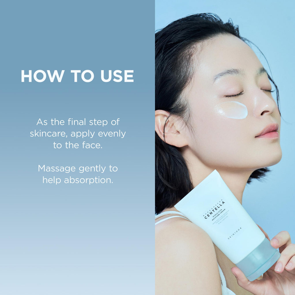 SKIN1004 Hyalu-Cica Moisture Cream, Face Moisturizer with Hyaluronic Acid, Centella Cream for Deep Hydration, Lightweight Nourishing Gel Moisturizer for Face, Korean Skin Care, 2.53 fl oz / 75ml