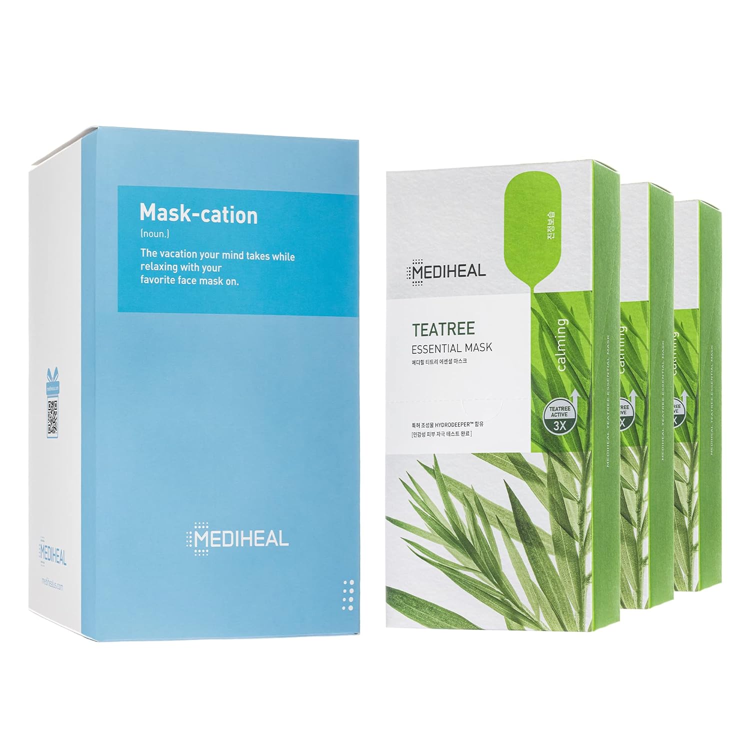 Mediheal Best Korean Hyaluronate Watermide Essential Face Mask - Hydrating and Moisturizing Sheet Masks With Hyalu Active 3x For All Skin Types (10 Count)
