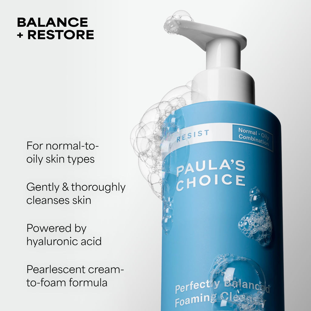 Paula's Choice RESIST Perfectly Balanced Foaming Facial Cleanser, 6.4 Fl Oz
