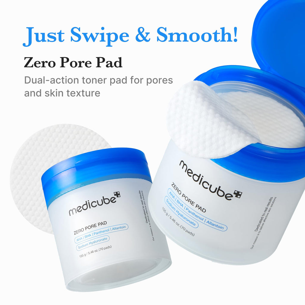 medicube Toner Pads Zero Pore Pad 2.0 for Exfoliation and Pore Care