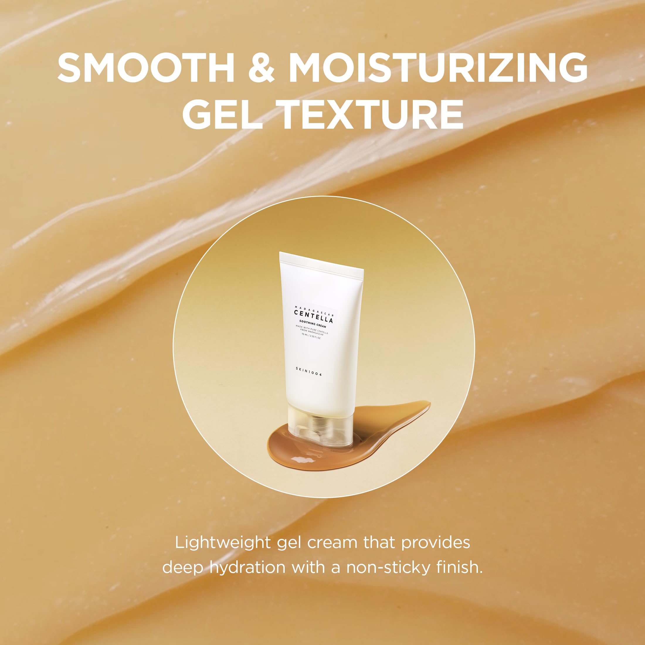 SKIN1004 Centella Soothing Cream, Face Moisturizer with Centella Asiatica, Korean Centella Moisturizer Cream for Soothing & Skin Barrier Support, Cica Gel Cream, Korean Skin Care, 2.53 fl.oz / 75ml