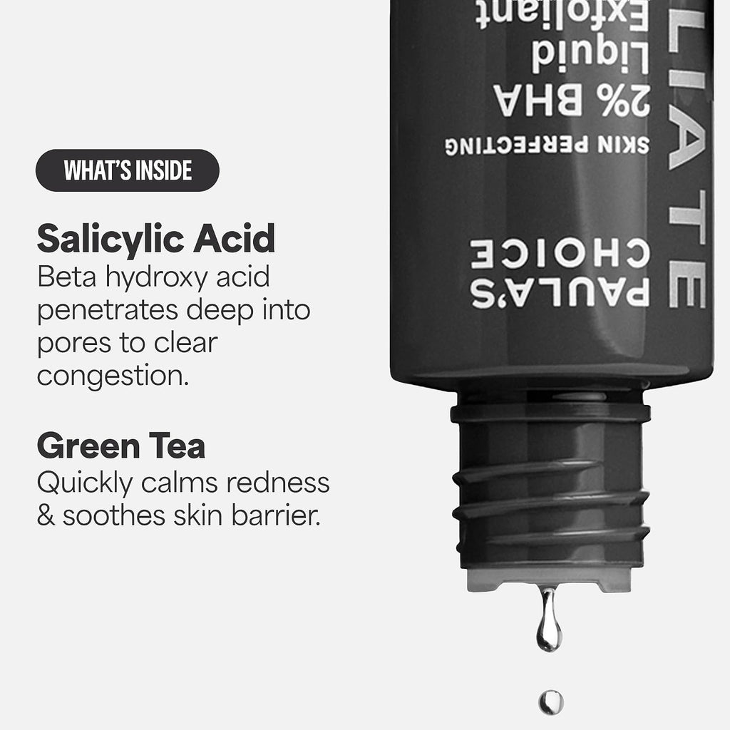 Paula's Choice SKIN PERFECTING 2% BHA Liquid Exfoliant | Gentle Salicylic Acid Facial Exfoliator for Blackheads, Enlarged Pores, Wrinkles & Fine Lines