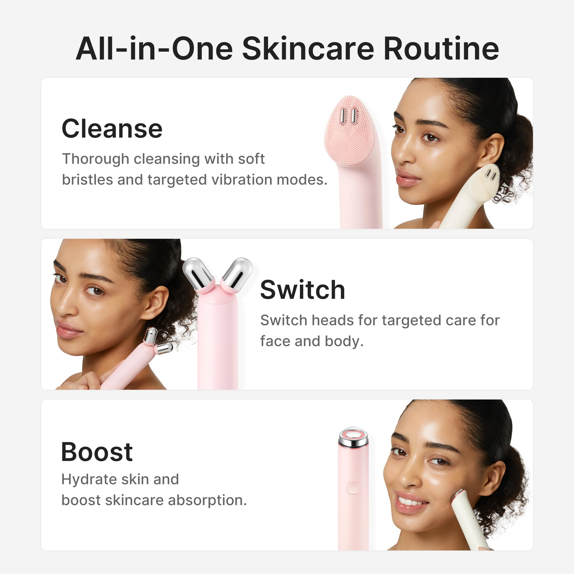 medicube Mini Booster Pro Plus Full Facial Device Set - Glow Boost, Beige