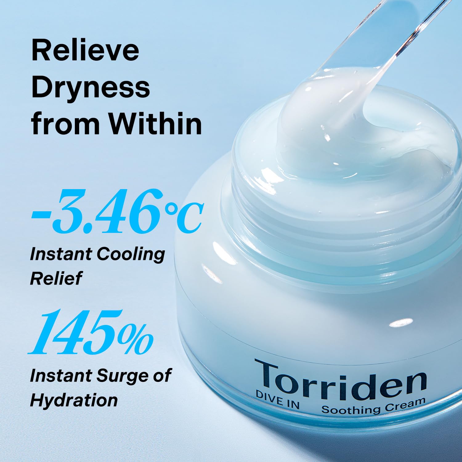 Torriden DIVE IN Serum 1.69 fl.oz. + Soothing Cream (Jar) 3.38 fl.oz. | Hyaluronic Acid Care Set | Deep Hydrating Skin Care to Get Glass Skin