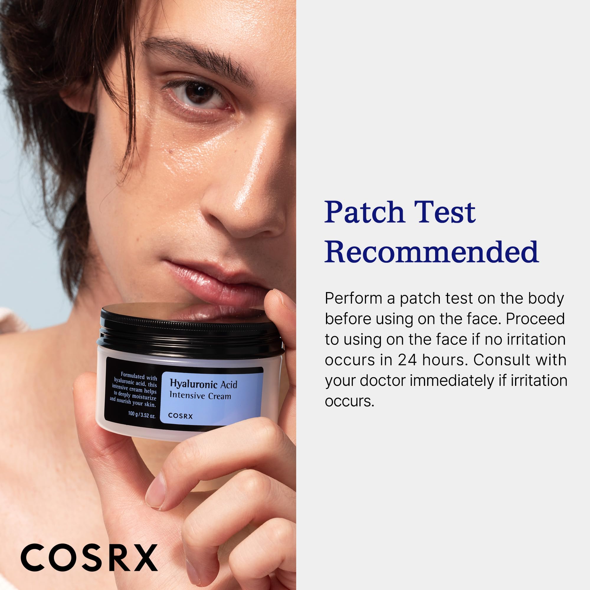 COSRX Hyaluronic Acid Cream, Daily Moisturizer for Sensitive Skin, 3.52 oz