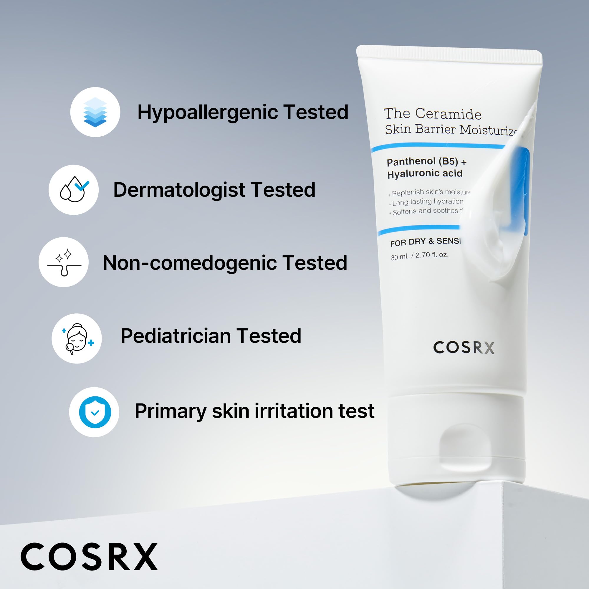 COSRX 7X Ceramide Moisturizer for Face, Barrier Repair Face Cream, 2.7oz