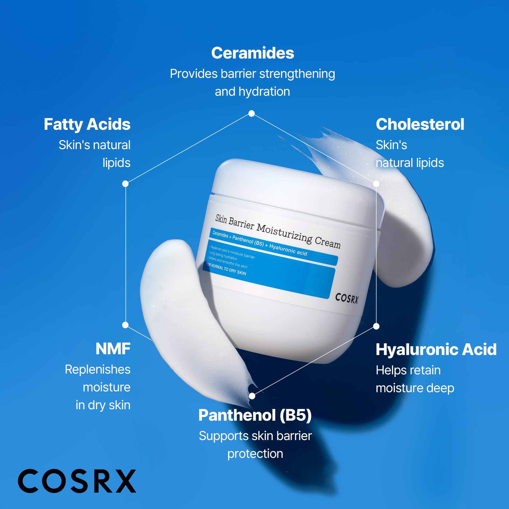 COSRX 7X Ceramide Moisturizer for Face, Barrier Repair Face Cream, 2.7oz | Family Face Moisturizer for Dry & Sensitive Skin, Korean Face Moisturizer, Korean Skin Care