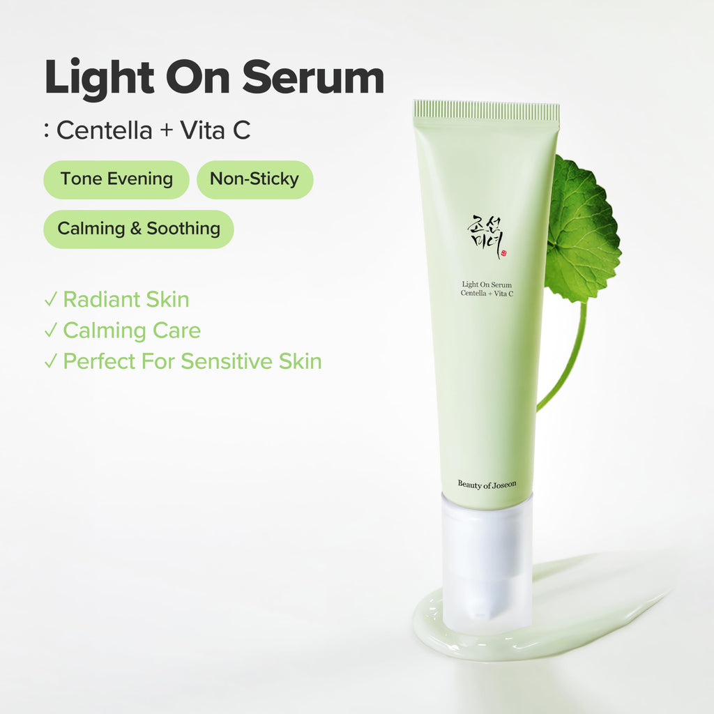 Beauty of Joseon Light On Serum Vitamin C Centella Dark Spot Fine Lines Pigmentation Correcting Serum, Hydrating Moisturizer, Korean Skin Care for Men and Women, 30ml, 1 fl.oz