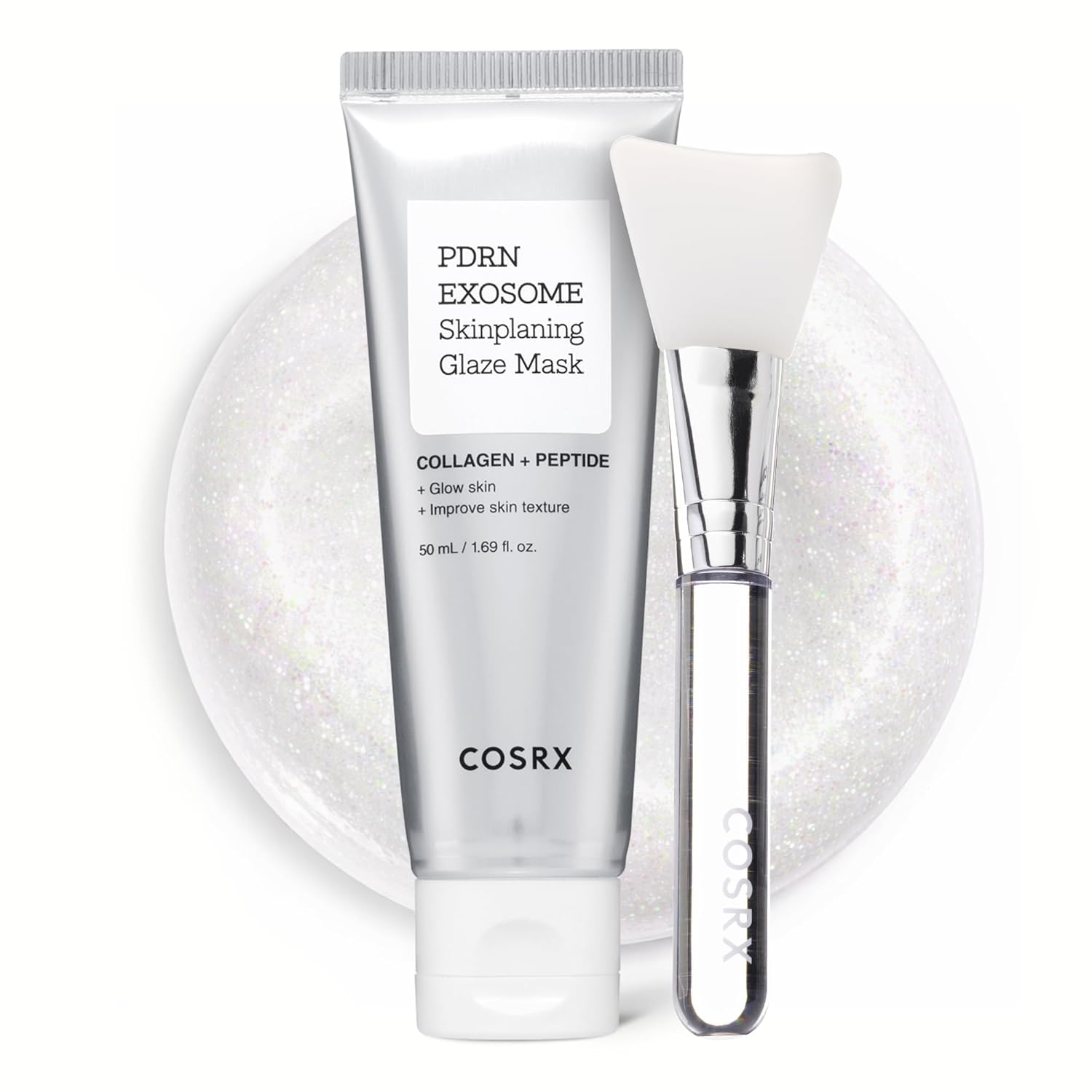COSRX PDRN Exosome Overnight Face Mask, Korean Glass Skin Glow, 1.69 fl oz | +123% Hydration, Instant Glow, Glass Skin Finish, Elasticity & Firmness, PDRN Exosome Overnight Face Mask, Korean Skin Care