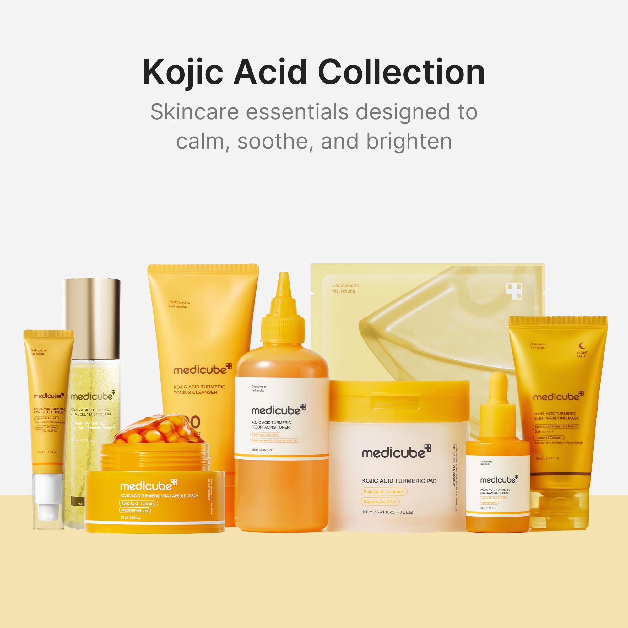 medicube Wrapping Mask Kojic Acid Turmeric- Overnight Peel Off Facial Mask