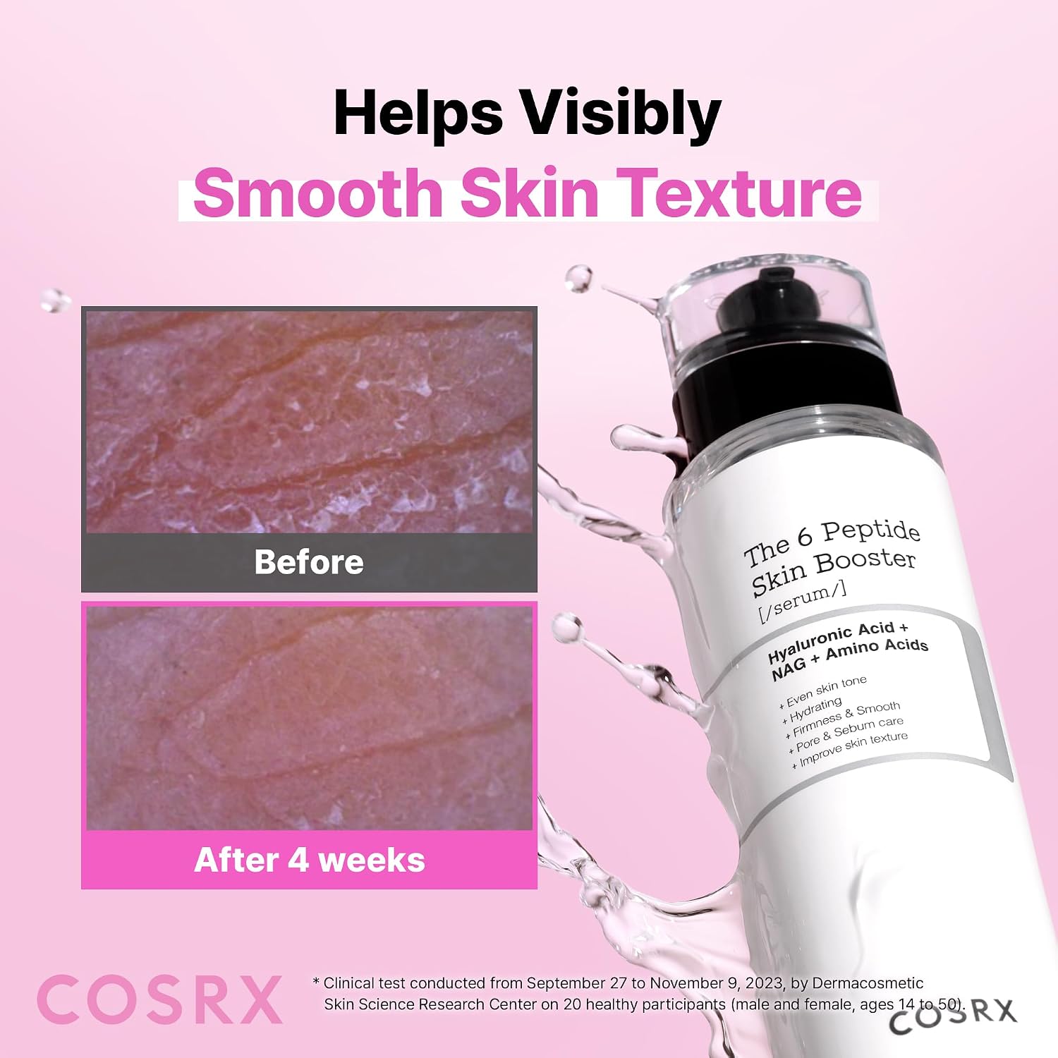 COSRX 6X Peptide Collagen Skin Booster Toner Serum for Dull Skin, 5.07 oz | Preps Skin with Copper Peptides, GHK-Cu for Uneven Skin Texture, Skin Renewal Boosting Facial Essence, Korean Skin Care