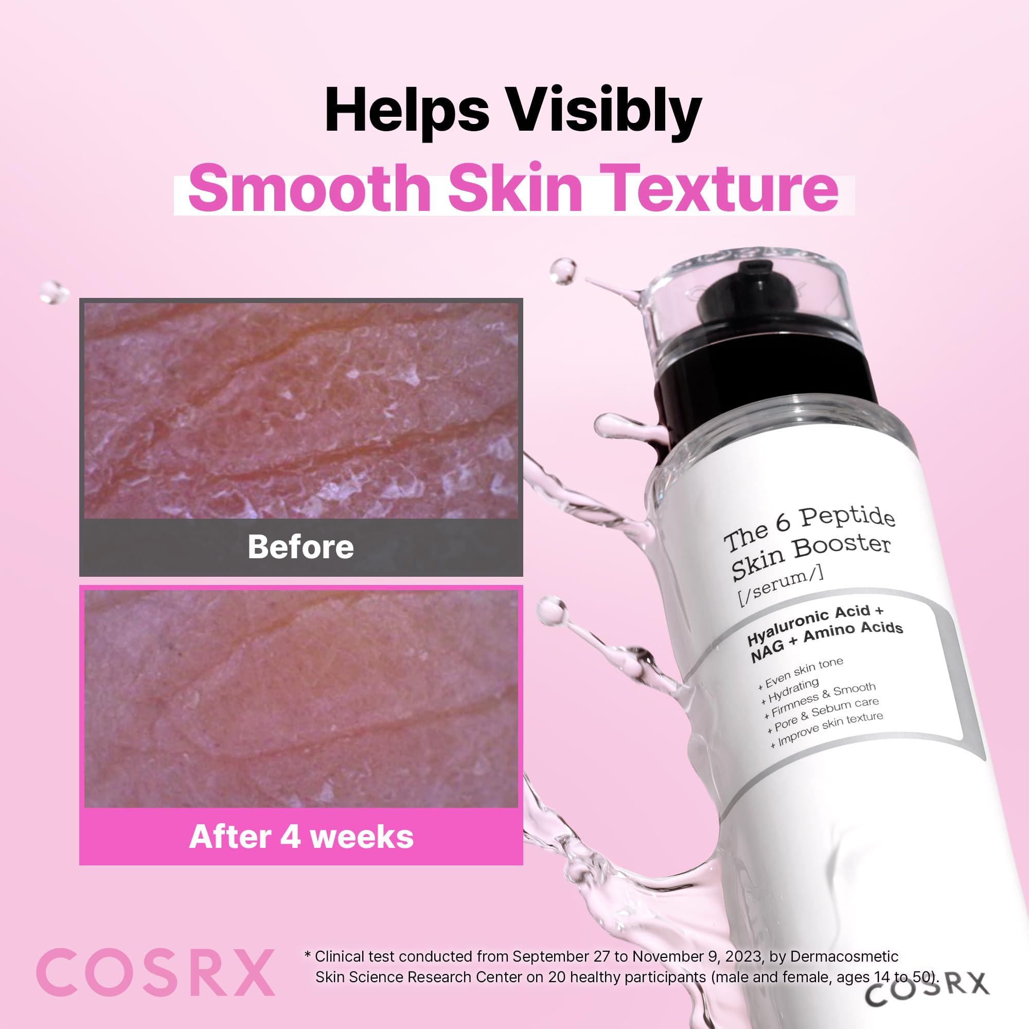COSRX 6X Peptide Collagen Skin Booster Toner Serum for Dull Skin, 5.07 oz | Preps Skin with Copper Peptides, GHK-Cu for Uneven Skin Texture, Skin Renewal Boosting Facial Essence, Korean Skin Care