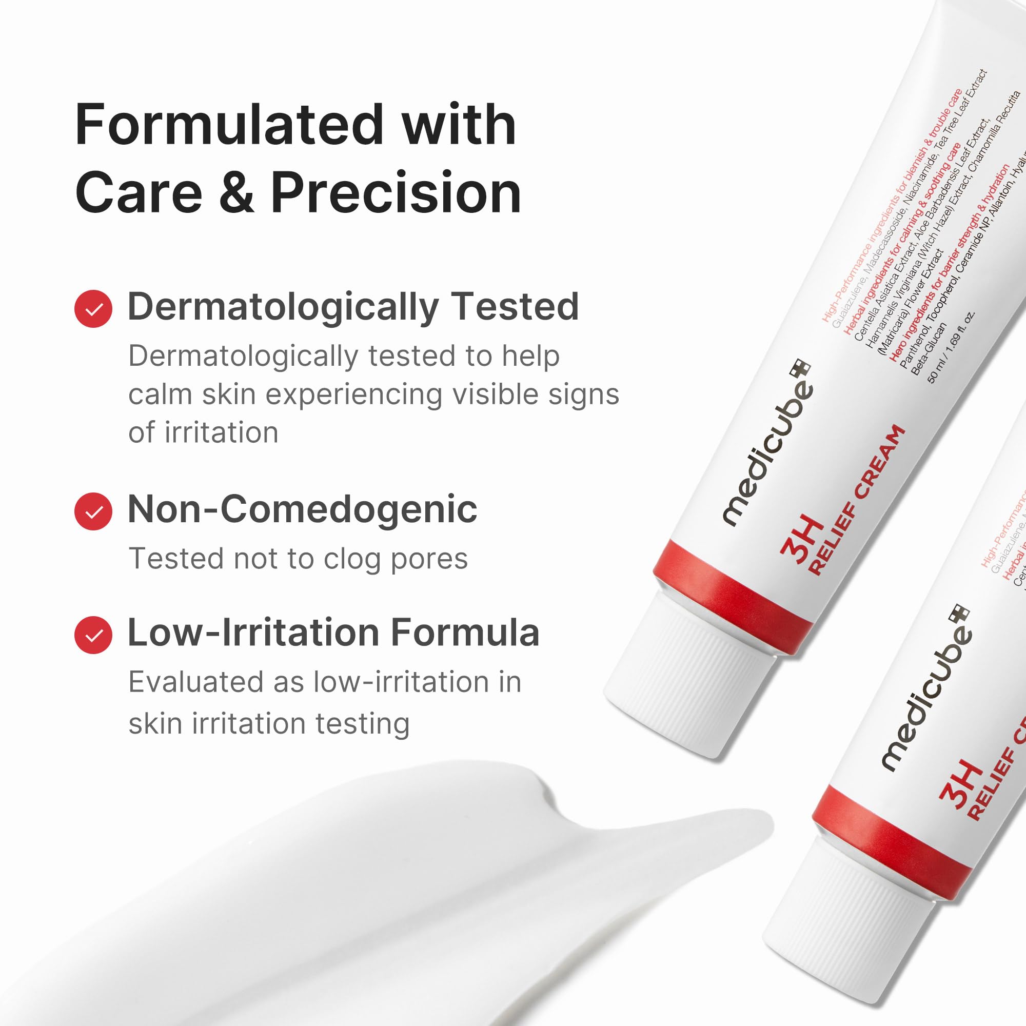 medicube 3H Daily Relief Cream for All Skin Types & After Spot Care