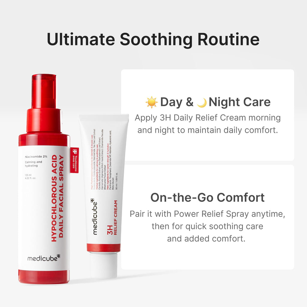 medicube 3H Daily Relief Cream for All Skin Types & After Spot Care