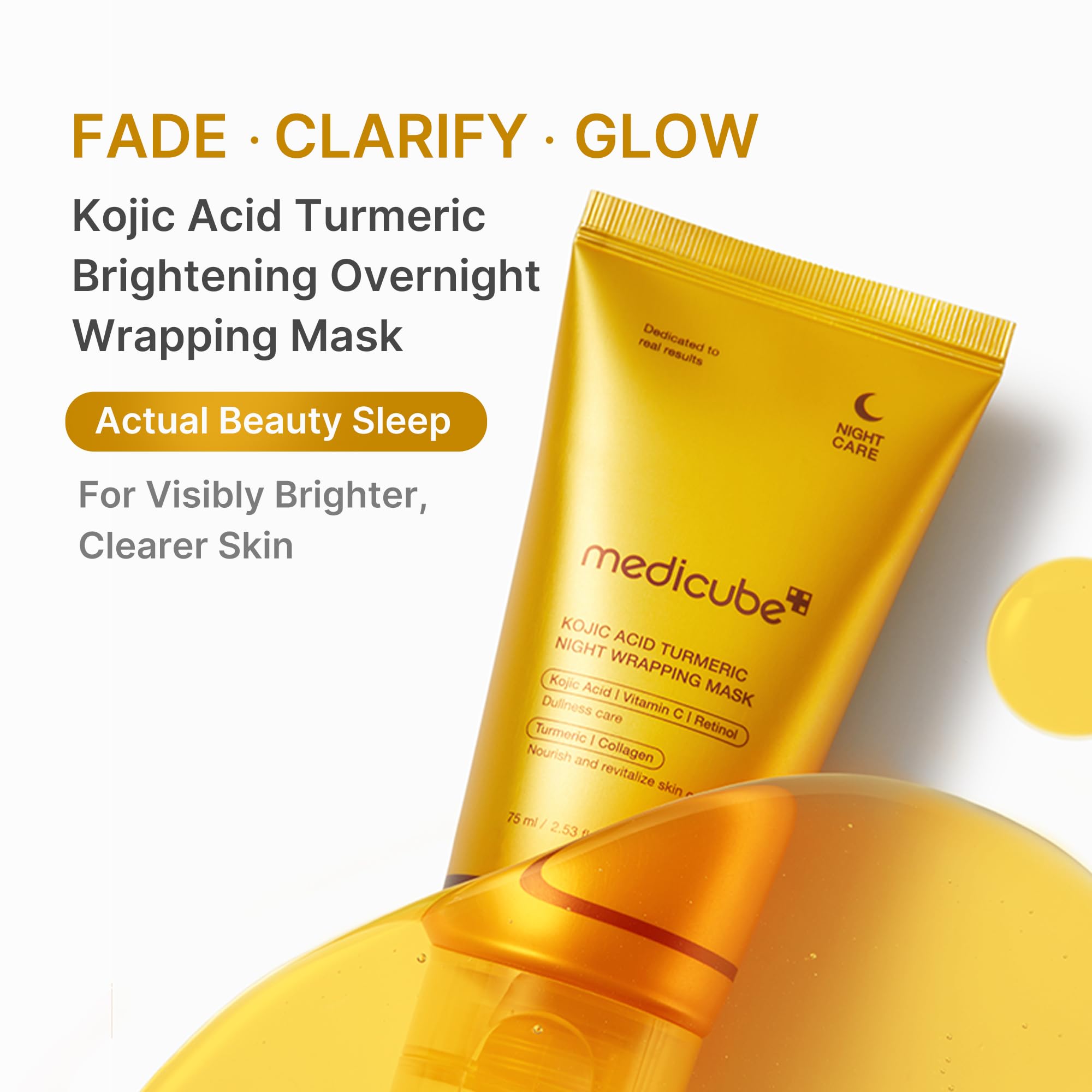 medicube Wrapping Mask Kojic Acid Turmeric- Overnight Peel Off Facial Mask
