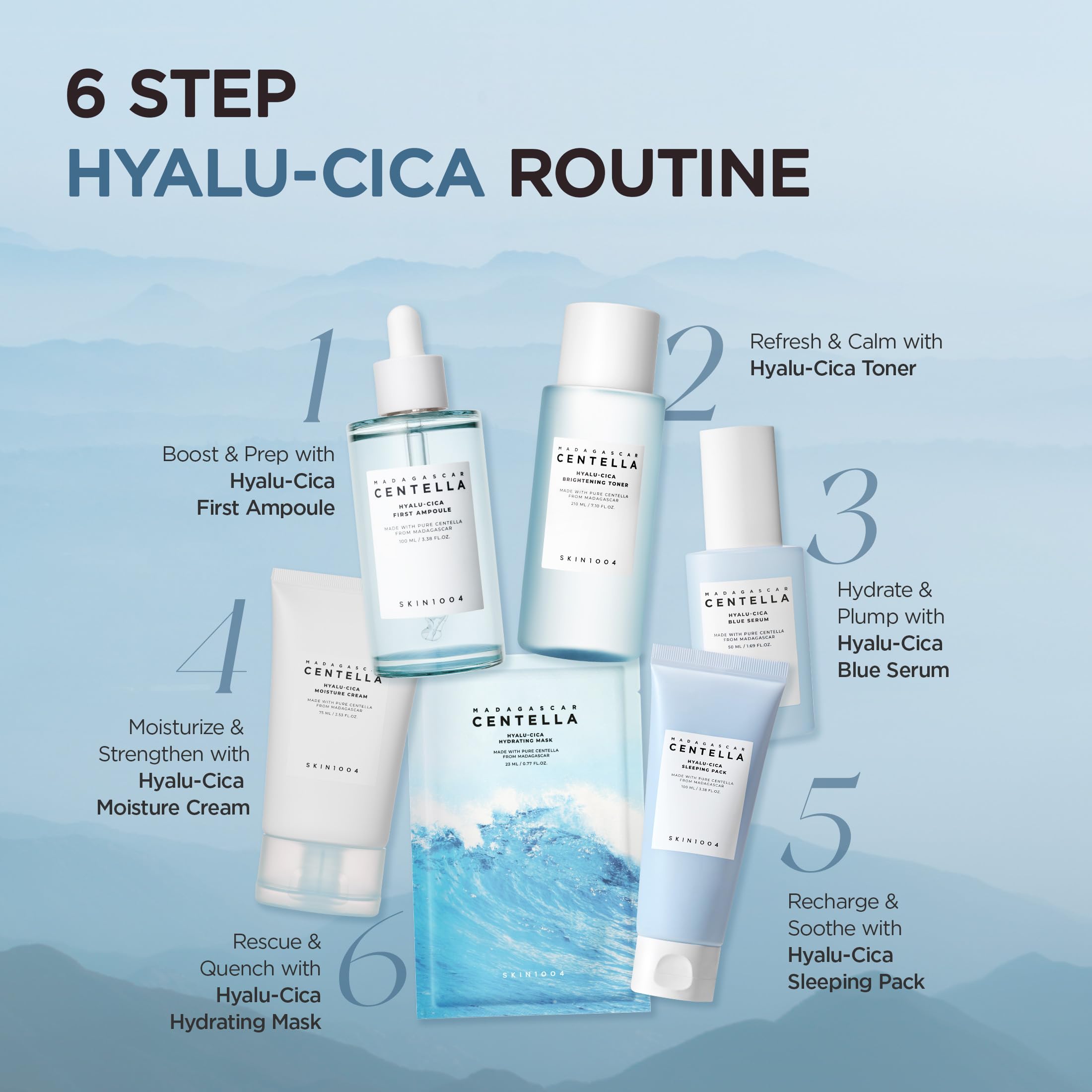 SKIN1004 Hyalu-Cica Moisture Cream, Face Moisturizer with Hyaluronic Acid, Centella Cream for Deep Hydration, Lightweight Nourishing Gel Moisturizer for Face, Korean Skin Care, 2.53 fl oz / 75ml