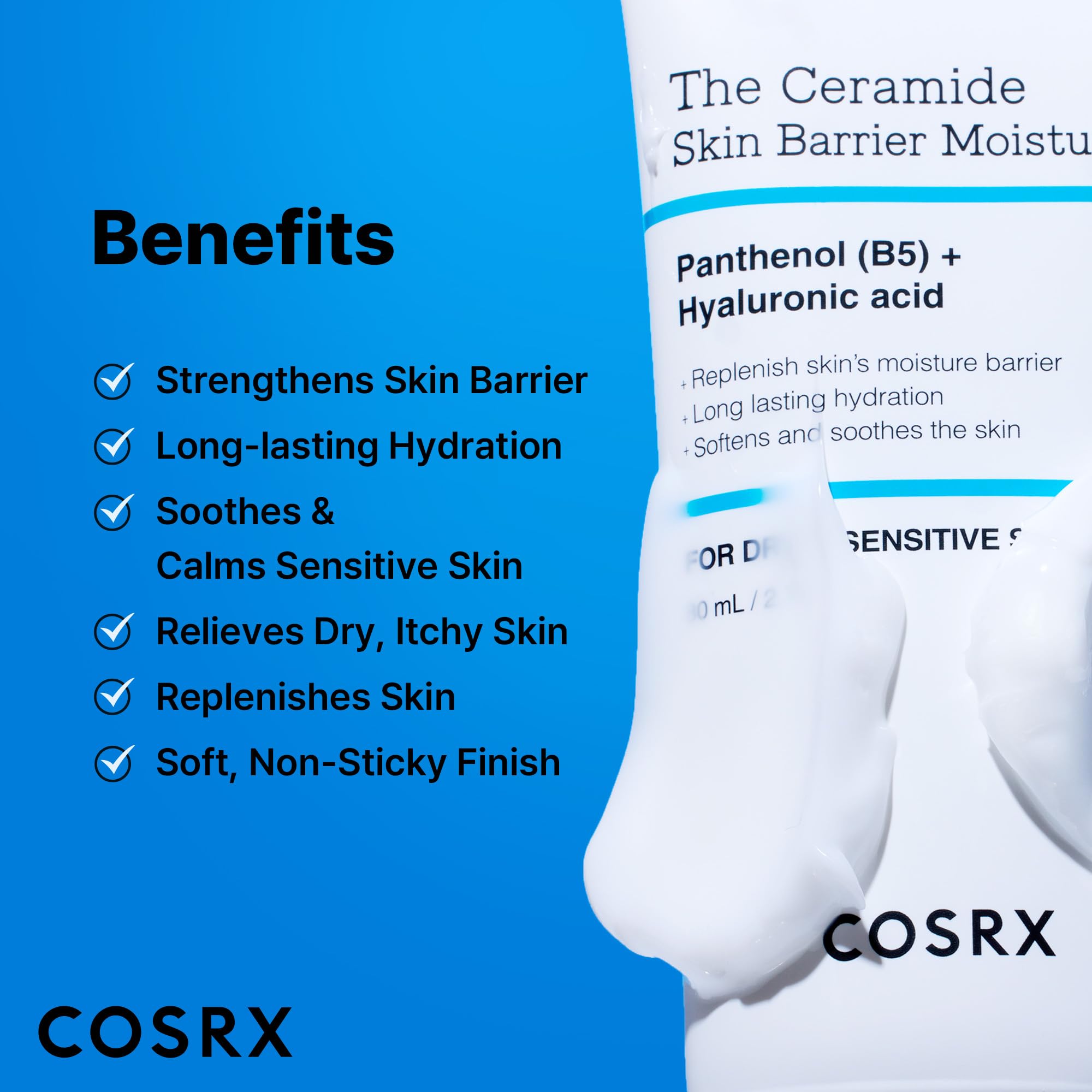 COSRX 7X Ceramide Moisturizer for Face, Barrier Repair Face Cream, 2.7oz
