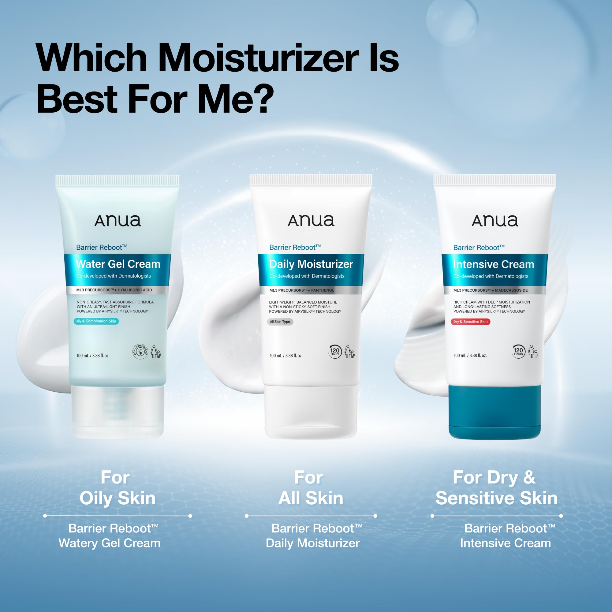 ANUA Barrier Reboot Water Gel Cream, 3.38 fl oz