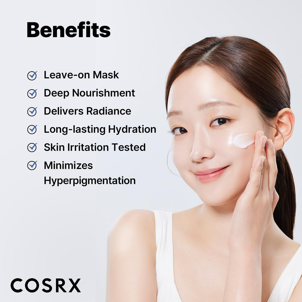 COSRX PDRN Exosome Overnight Face Mask, Korean Glass Skin Glow, 1.69 fl oz | +123% Hydration, Instant Glow, Glass Skin Finish, Elasticity & Firmness, PDRN Exosome Overnight Face Mask, Korean Skin Care