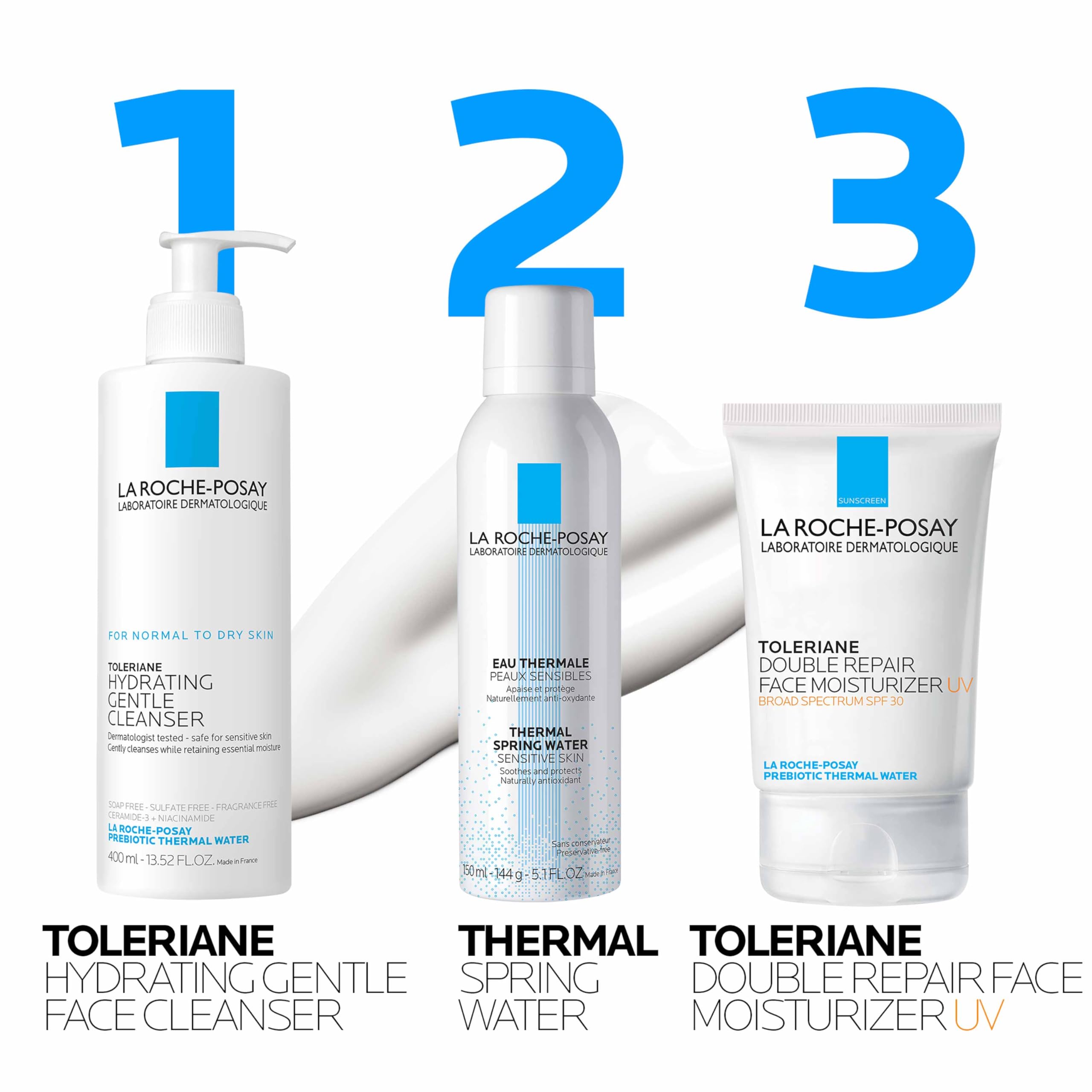 La Roche-Posay Toleriane Double Repair UV SPF 30 Face Moisturizer, 3.38oz
