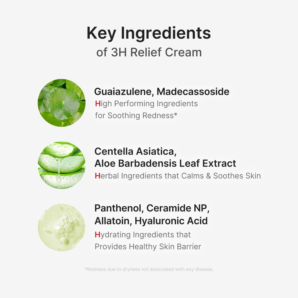 medicube 3H Daily Relief Cream for All Skin Types & After Spot Care